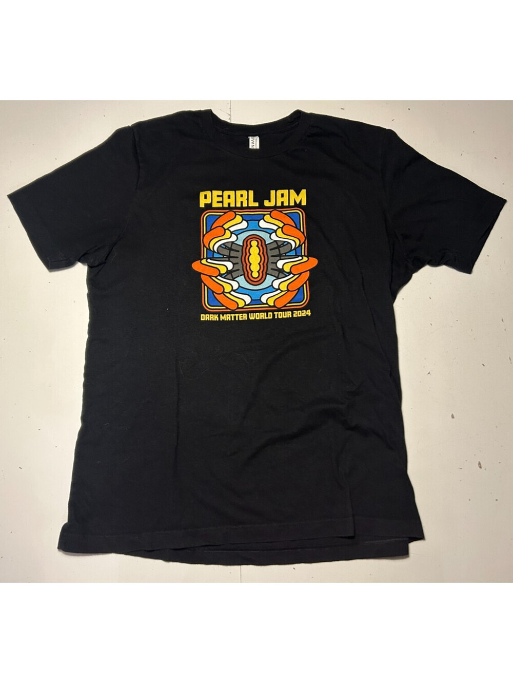 Pearl Jam Dark Matter World Tour 2024 Shirt Black XL Official Concert Merch